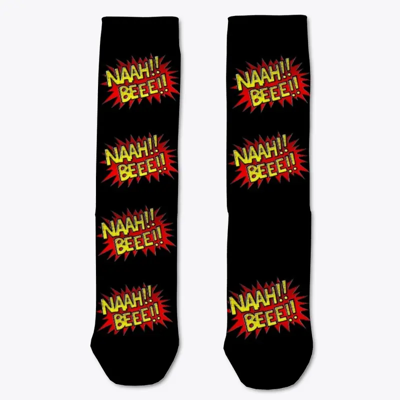 BLACKDOT "NAAH!! BEEE!!" SOCKS